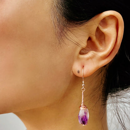 AVITA Elegant Life 60% OFF Super Seven Handmade Crystal Earrings For Energy Boost & Attracting Wisdom