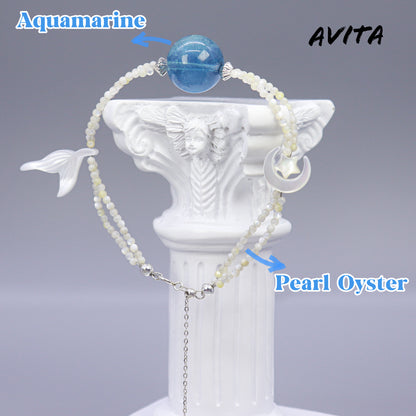 AVITA Blue Lagoon 80% OFF Natural Aquamarine Bracelet Jewelry For Elevating Your Courage and Confidence