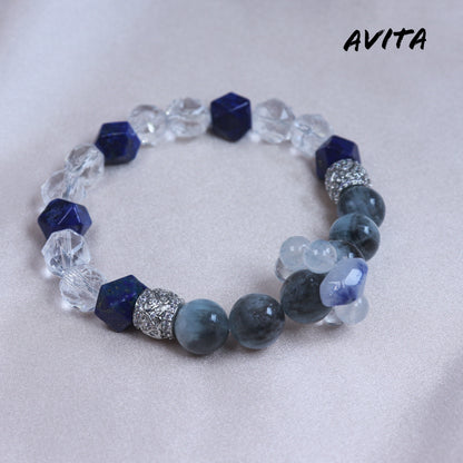 AVITA Mind Healer 15% OFF Natural Aquamarine Bracelet Jewelry For Elevating Your Courage and Confidence