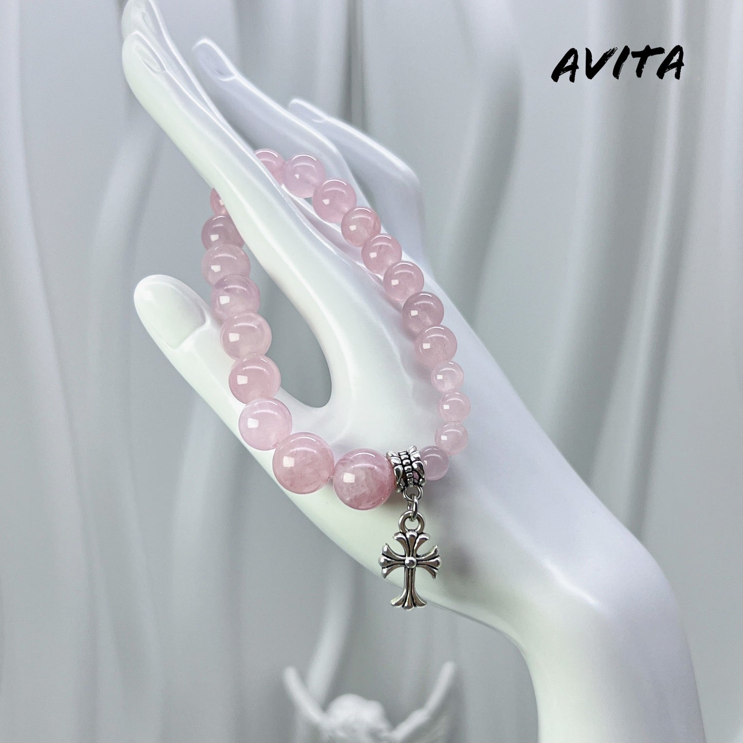 AVITA Destiny 20% OFF Natural Pink Crystal Bracelet Jewelry For Energy Boost & Attracting Love