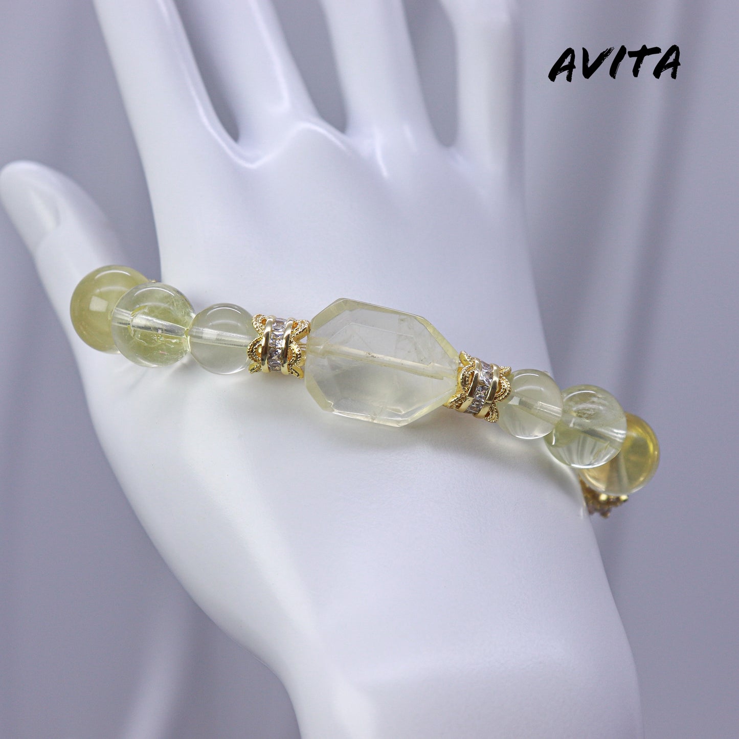 AVITA Golden Life 25% OFF Natural Citrine Bracelet Jewelry For Energy Boost & Attracting Wealth