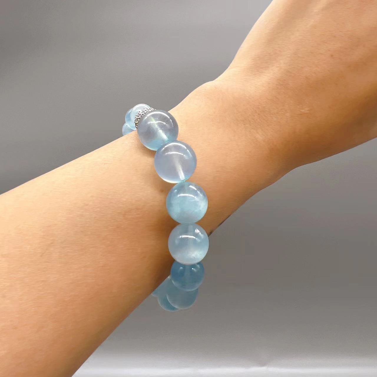 AVITA Destiny 20% OFF Natural Aquamarine Bracelet Jewelry For Elevating Your Courage and Confidence