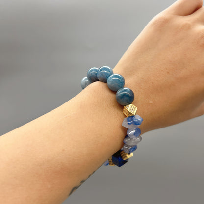 AVITA Soul Purifier 15% OFF Natural Aquamarine Bracelet Jewelry For Elevating Your Courage and Confidence