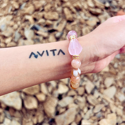 AVITA Sakura Lover 20% OFF Natural Pink Crystal Bracelet Jewelry For Energy Boost & Attracting Love