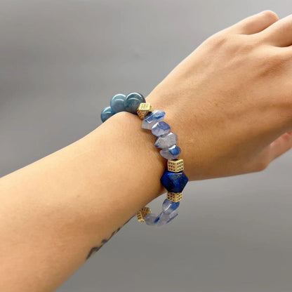 AVITA Soul Purifier 15% OFF Natural Aquamarine Bracelet Jewelry For Elevating Your Courage and Confidence