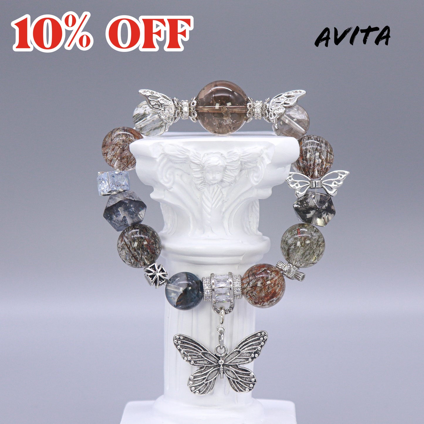 AVITA Limited Edition Fairy On Earth No.2 10% OFF Natural Crystal Bracelet Jewelry For Boosting Energy