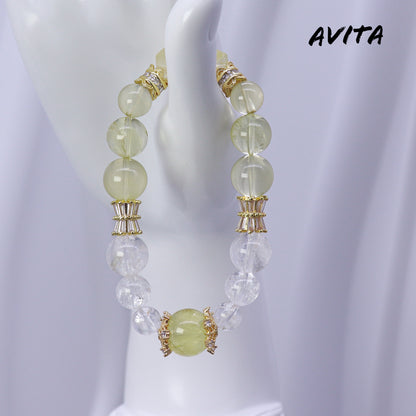 AVITA Golden Life 25% OFF Natural Citrine Bracelet Jewelry For Energy Boost & Attracting Wealth