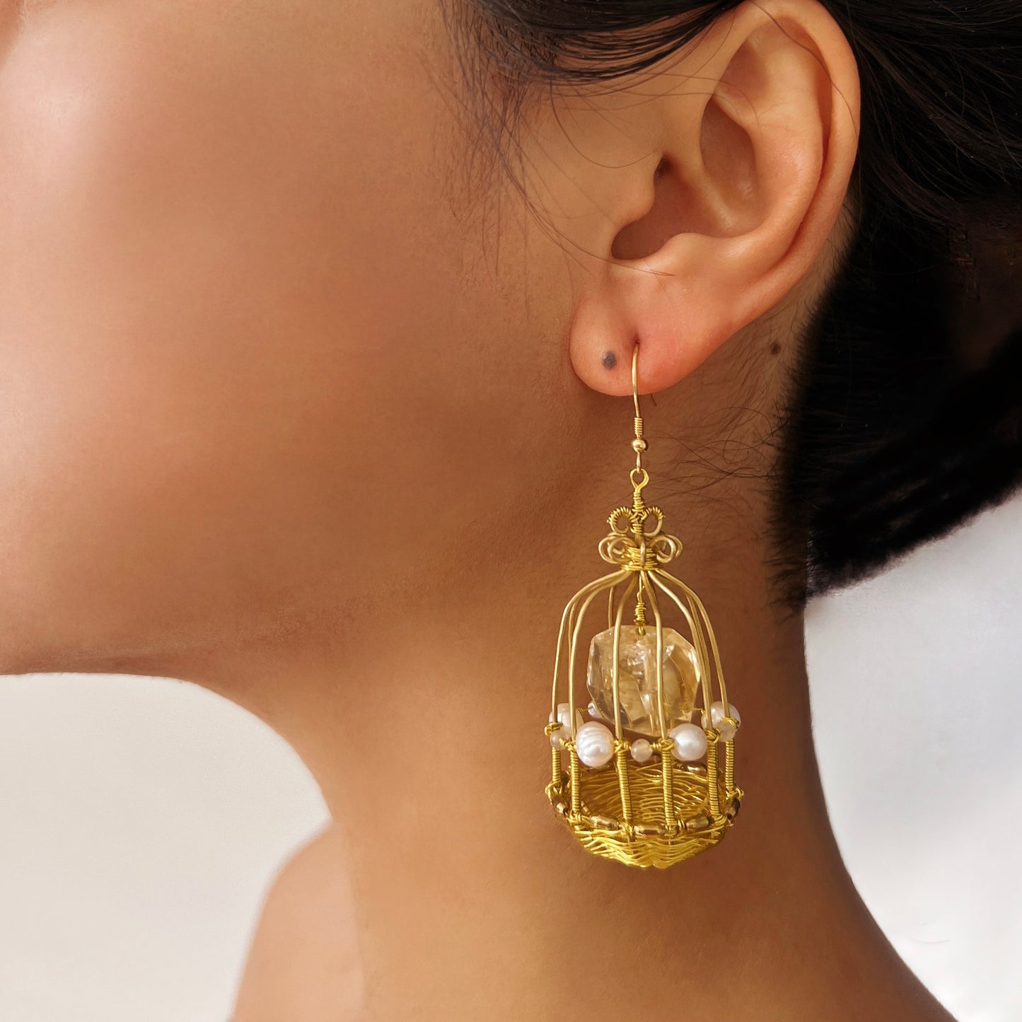 AVITA Limited Edition 40% OFF Citrine Handmade Crystal Earrings For Energy Boost & Attracting Wealth