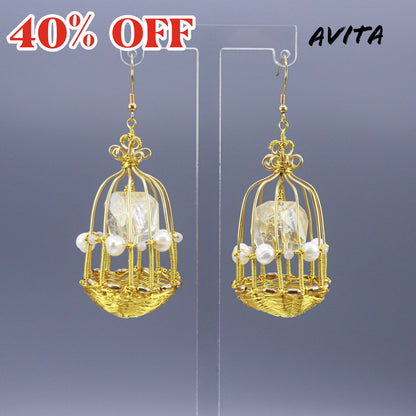 AVITA Limited Edition 40% OFF Citrine Handmade Crystal Earrings For Energy Boost & Attracting Wealth