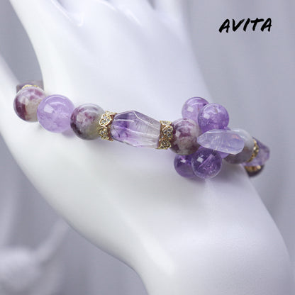 AVITA Secret Garden 20% OFF Natural Amethyst Bracelet Jewelry For Energy Boost & Attracting Wisdom