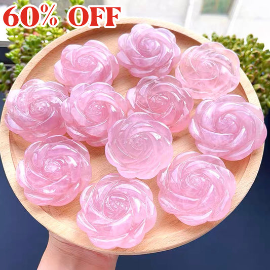 AVITA Pink Crystal Rose-shape Crystal Ornaments 60% OFF With One Bag